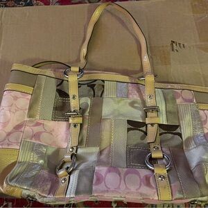 Coach patchwork handbag